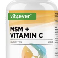 Vit4ever MSM + Vitamina C 1000 mg – 365 comprimidos – frontal