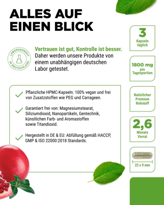 Vit4ever <br>Granatapfel Extrakt - 240 Kapseln – Bild 5