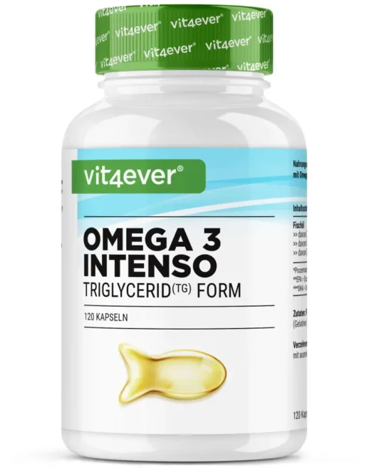 Vit4ever <br>Óleo de peixe Omega 3 Intenso - diferentes quantidades