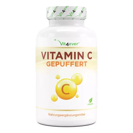 Vit4ever <br>Vitamina C tamponada - 365 cápsulas