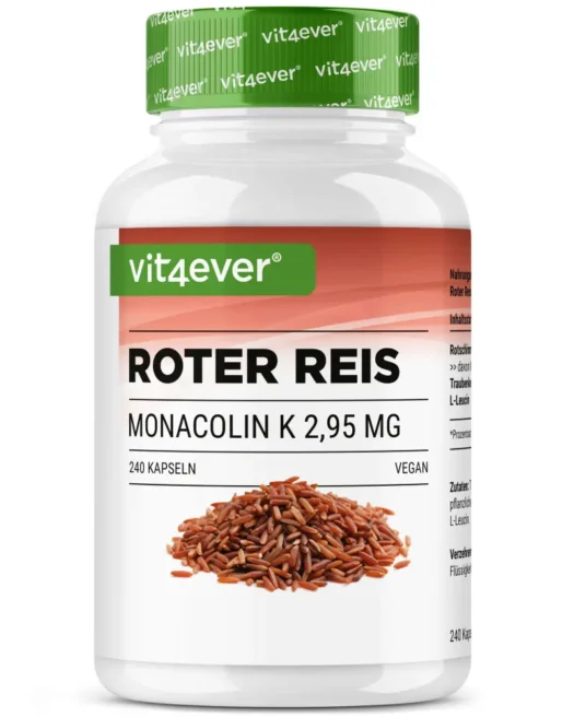 Vit4ever <br>Extracto de arroz rojo - 240 cápsulas