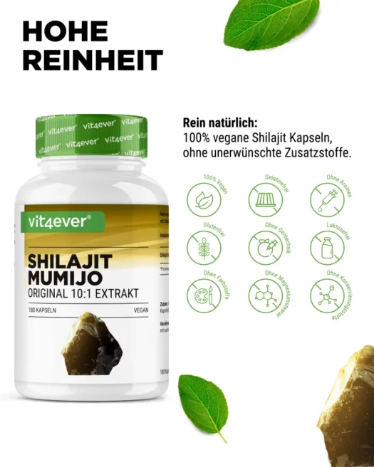 Vit4ever <br>Shilajit Mumijo - 180 cápsulas - Imagen 4