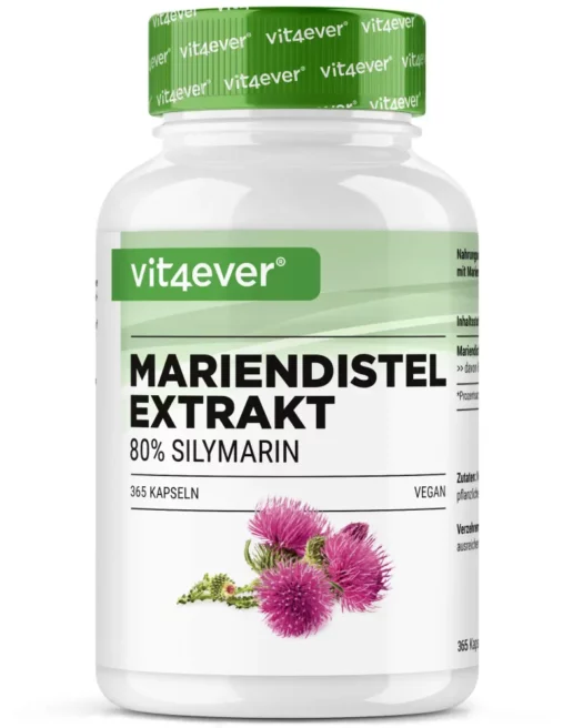 Vit4ever <br>Mariendistel Extrakt - 365 Kapseln