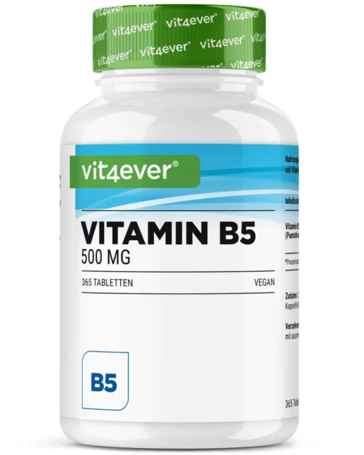 Vit4ever <br>Vitamine B5 - 365 tabletten