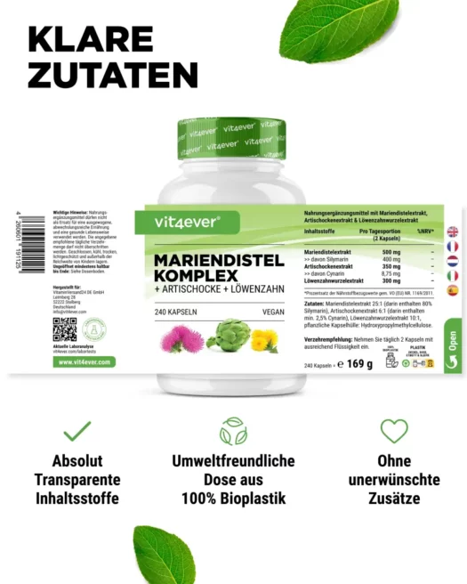 Vit4ever <br>Milk Thistle Complex - 240 capsules - Image 2