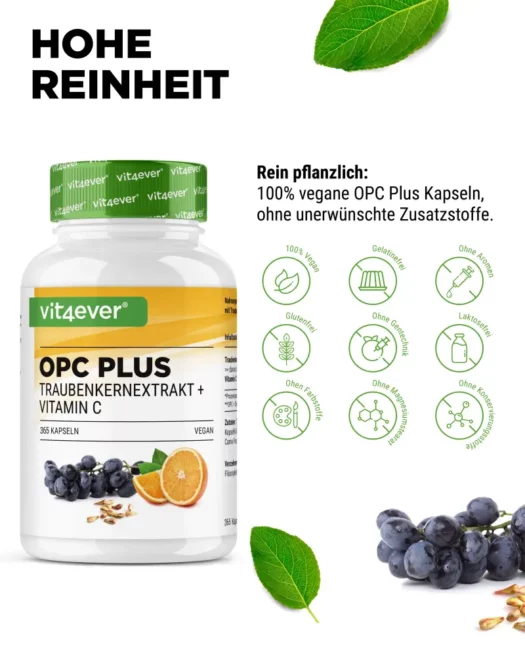 Vit4ever <br>OPC + Vitamine C - 365 capsules - Afbeelding 4