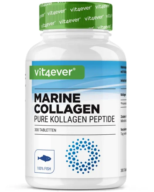 Vit4ever <br>Zeecollageen (vis) - 300 tabletten