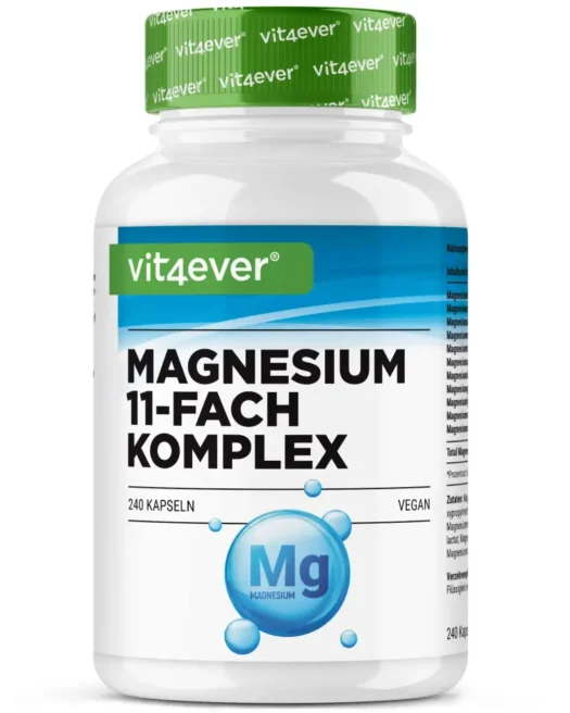 Vit4ever <br>Complexe de magnésium 11x - 240 gélules