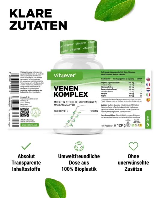 Vit4ever <br>Complesso venoso - 180 capsule - immagine 2