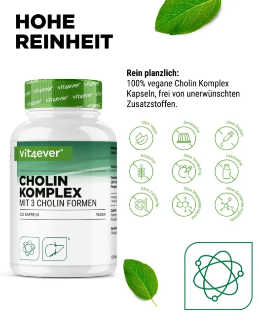 Vit4ever <br>Cholin Komplex - 120 Kapseln – Bild 4