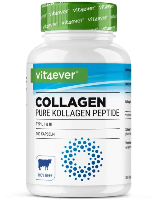 Vit4ever <br>Collageenpeptiden - 300 capsules