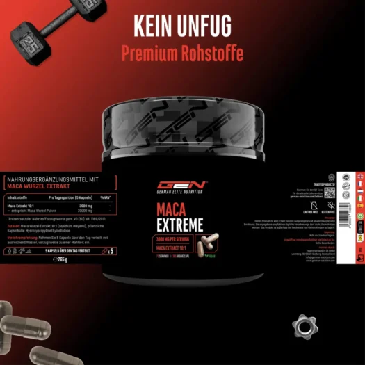 GEN <br>Maca Extreme - 365 capsules - Afbeelding 2