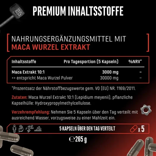 GEN <br>Maca Extreme - 365 capsules - Afbeelding 3