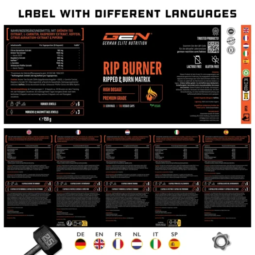 GEN <br>Rip Burner - 180 capsules - Afbeelding 4