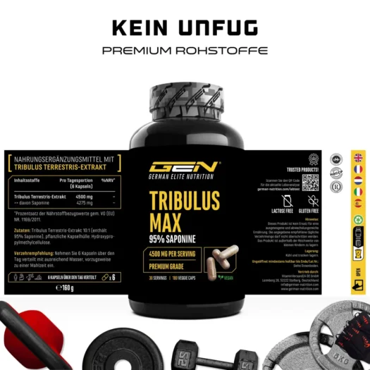 GEN <br>Tribulus Max - 180 capsules - Afbeelding 2