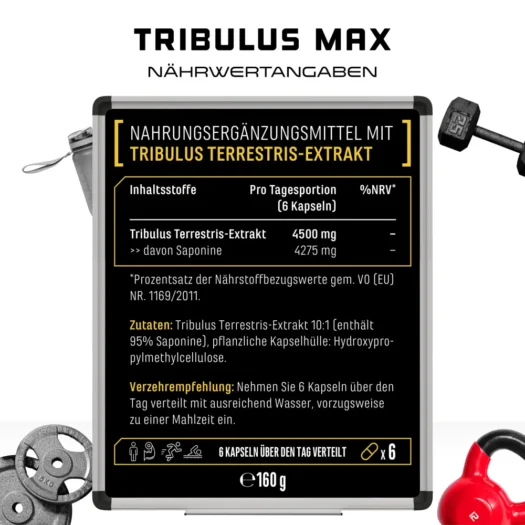 GEN <br>Tribulus Max - 180 capsules - Afbeelding 3