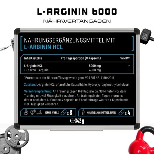 GEN <br>L-Arginine - 380 capsules - Image 3