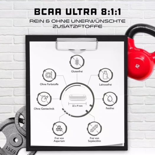 GEN <br>BCAA Ultra 8:1:1 - 365 capsules - Afbeelding 3