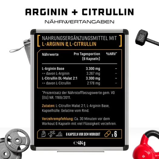 GEN <br>L-Arginine + L-Citrulline - 320 capsules - Image 3