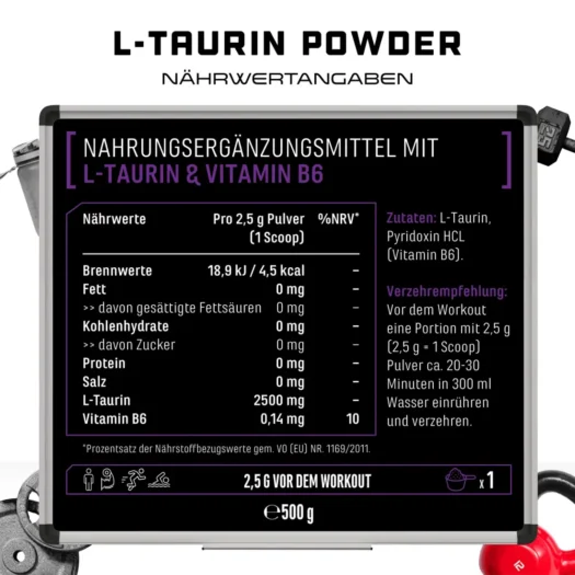 GEN <br>L-taurina - 500 g - Imagen 3