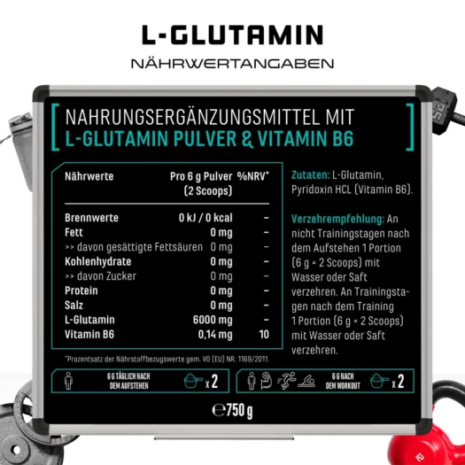 GEN <br>L-Glutamine - 750 g – Image 3