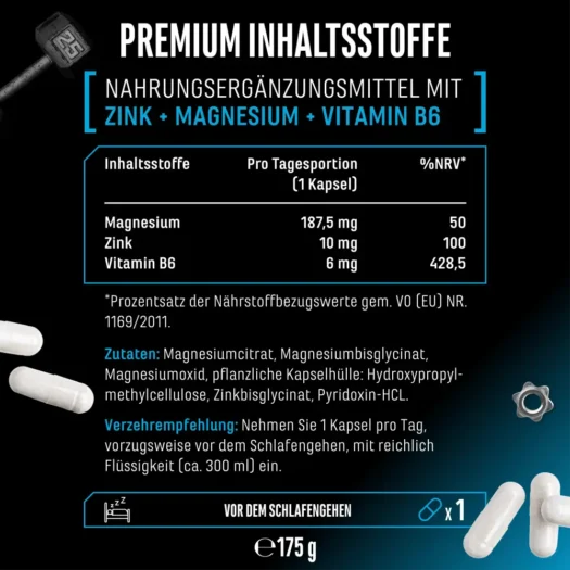 GEN <br>ZMA - 180 capsules - Afbeelding 3