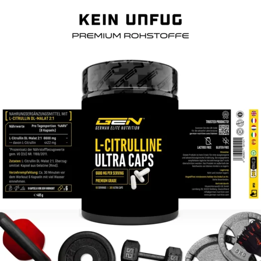 GEN <br>L-Citrulline Ultra - 365 capsules - Afbeelding 2