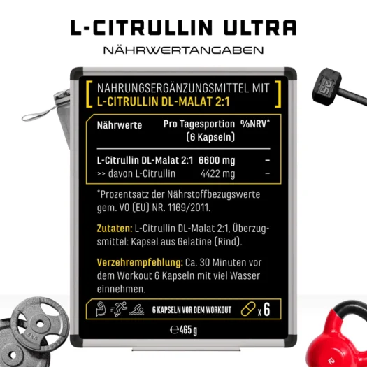 GEN <br>L-Citrulline Ultra - 365 capsules - Afbeelding 3