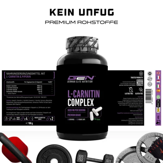 GEN <br>L-Carnitina Triple Complex - 120 cápsulas - Imagen 2