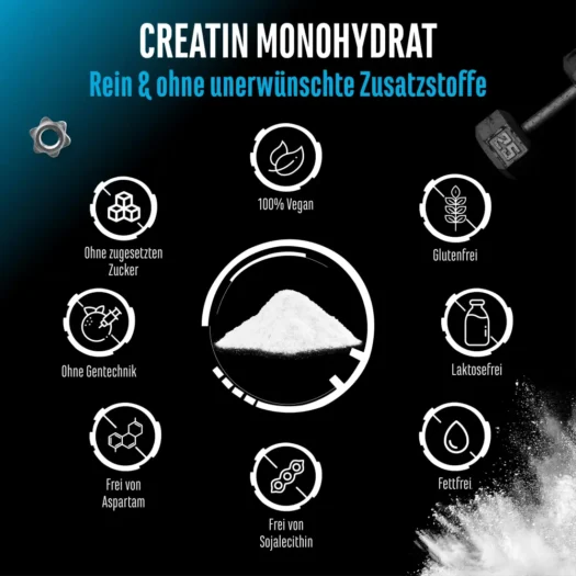 GEN <br>Creatinemonohydraat - 1000 g - Afbeelding 5