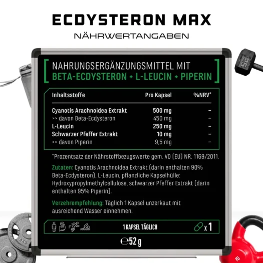 GEN <br>Ecdysterone Max - 60 cápsulas - Imagen 3