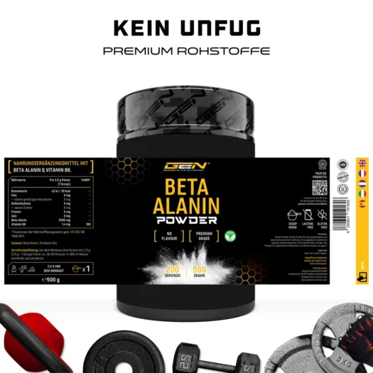 GEN <br>Beta Alanine - 500 g - Afbeelding 2
