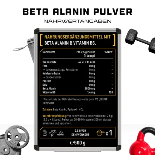 GEN <br>Beta Alanine - 500 g - Afbeelding 3