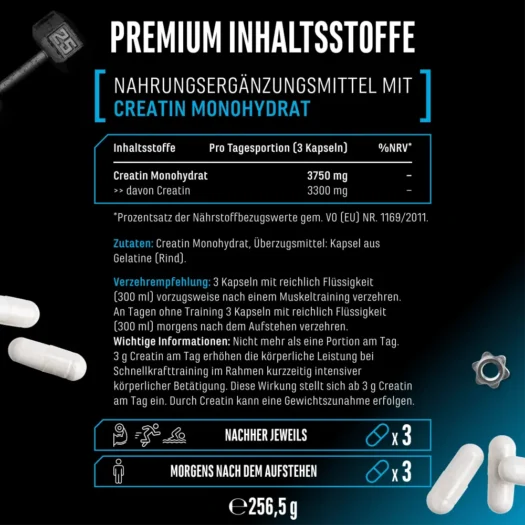 GEN Creatin Ultra Caps - 180 Kapseln – Bild 3