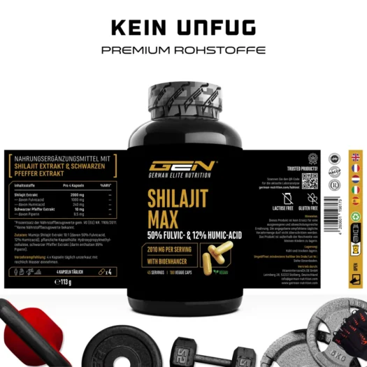GEN <br>Shilajit Max - 180 capsule - immagine 2