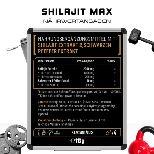GEN <br>Shilajit Max - 180 capsule - immagine 3