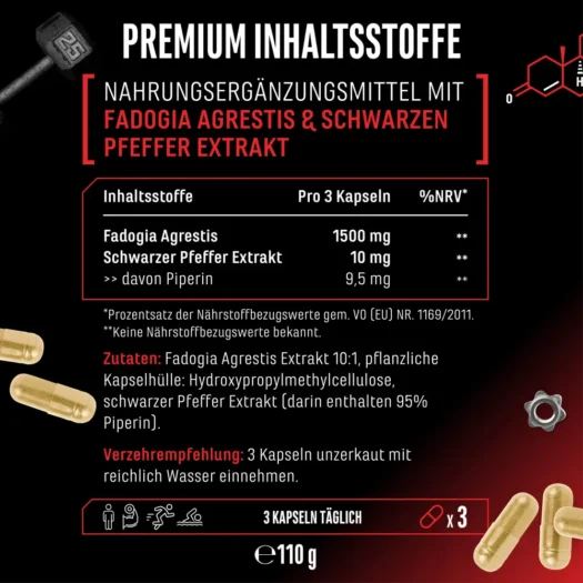 GEN <br>Fadogia Agrestis - 180 gélules – Image 3