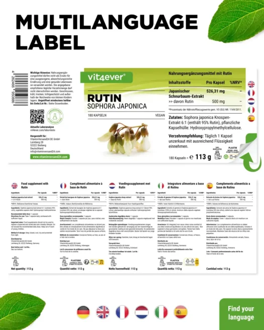 Vit4ever <br>Rutina - 180 cápsulas - Imagen 3