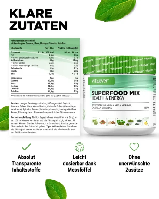 Vit4ever <br>Mezcla de superalimentos - 420 g - Imagen 3