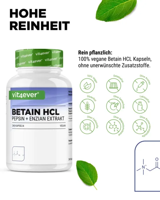 Vit4ever <br>Betaine HCL - 240 capsules - Image 4