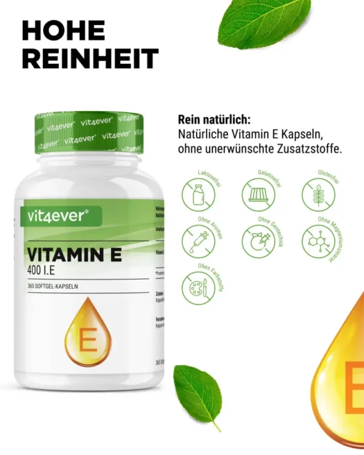 Vit4ever <br>Vitamine E 400 I.U. - 365 capsules - Afbeelding 4
