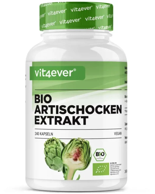 Vit4ever <br>Extrait d'artichaut bio - 240 gélules (Kopie)