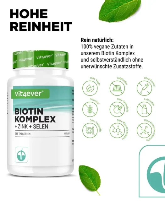 Vit4ever <br>Biotine + selenium + zink - 365 tabletten - Afbeelding 4