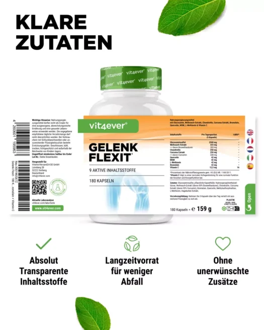 Vit4ever <br>Joint Flexit - 180 cápsulas - Imagen 3