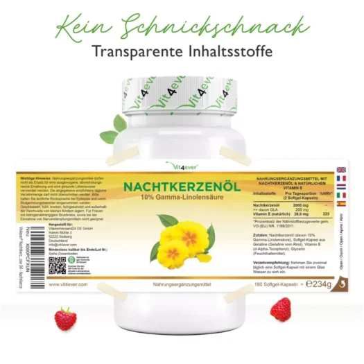 Vit4ever <br>Teunisbloemolie - verschillende hoeveelheden (Kopie) - Afbeelding 2