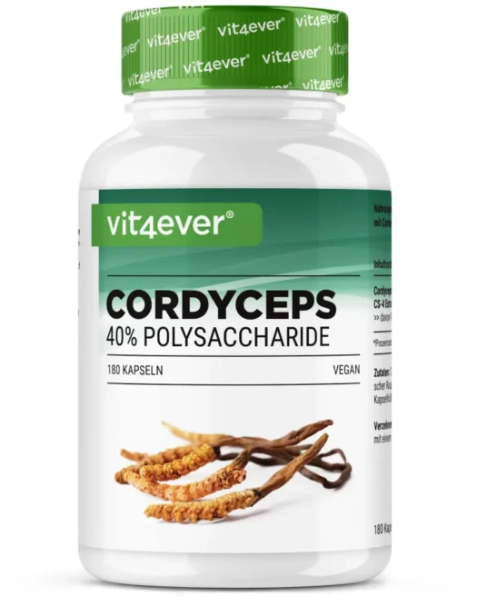 Vit4ever <br>Cordyceps Intenso Extracto - 180 cápsulas