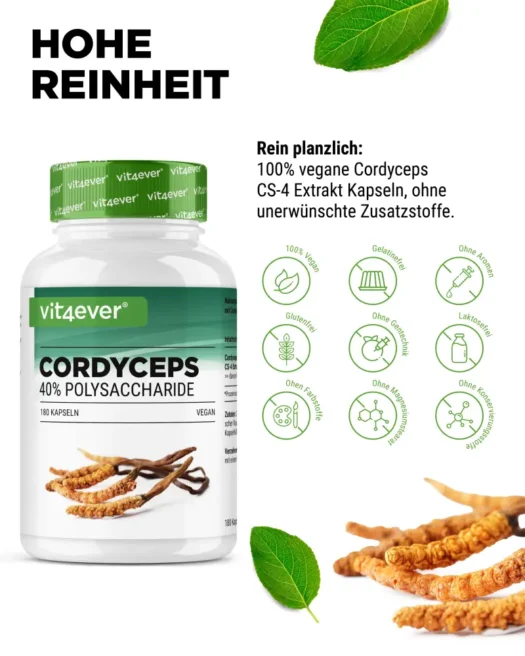 Vit4ever <br>Cordyceps Intenso Extracto - 180 cápsulas - Imagen 4
