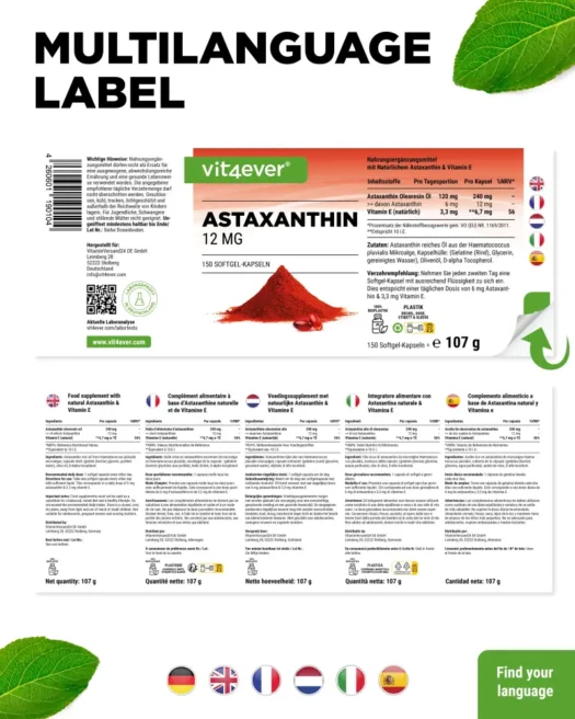 Vit4ever <br>Astaxanthin - different amounts - Image 3