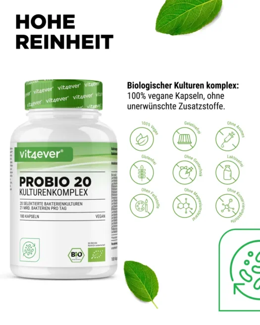 Vit4ever <br>Complesso Bio Probio 20 - 180 capsule - immagine 4