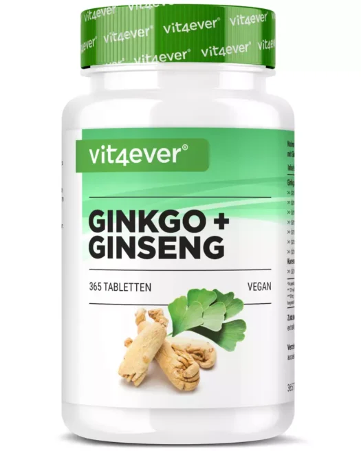 Vit4ever <br>Ginkgo + Ginseng - 365 comprimidos